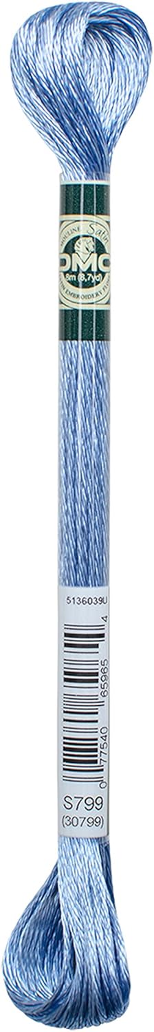 DMC Satin Embroidery Thread 8m - Horizon Blue (S799)