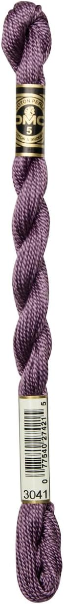 DMC Pearl Cotton Thread Size 5 25m Skein - Medium Antique Violet (3041)