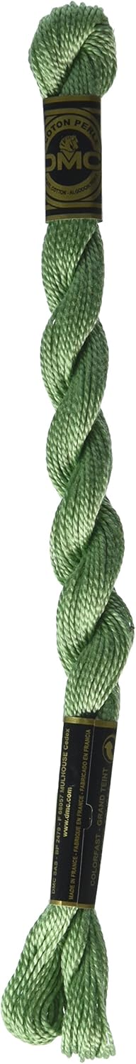 DMC Pearl Cotton Thread Size 5 25m Skein - Light Pistachio Green (368)