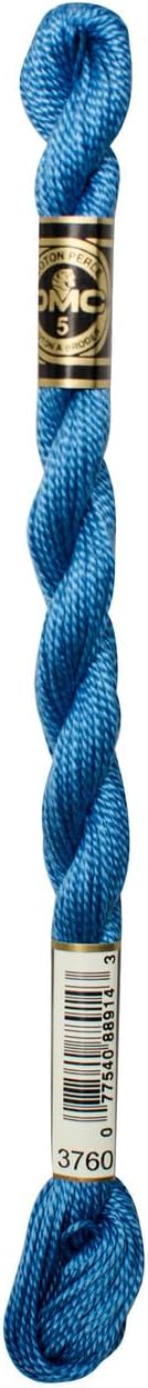 DMC Pearl Cotton Thread Size 5 25m Skein - Blue (3760)