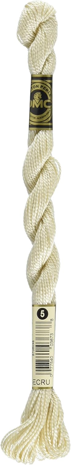 DMC Pearl Cotton Thread Size 5 25m Skein - Cream (ECRU)