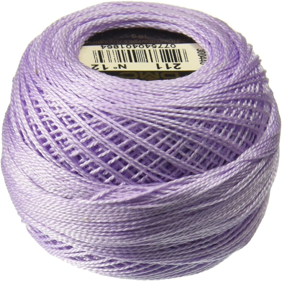 DMC Pearl Cotton Thread Size 12 120m Ball - Light Lavender (211)