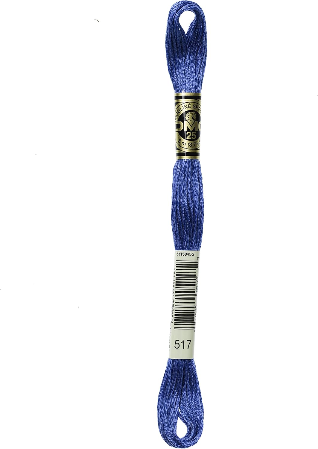 DMC Mouline Stranded Cotton Embroidery Thread 8m Skein - Medium Wedgewood (517)