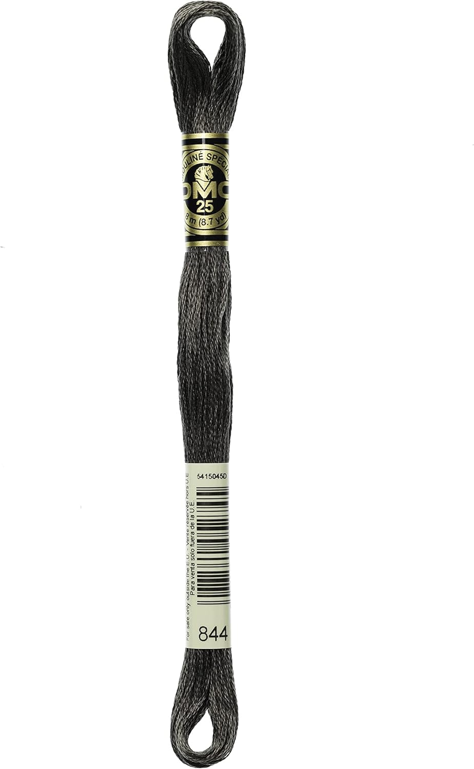 DMC Mouline Stranded Cotton Embroidery Thread 8m Skein - Ultra Dark Beaver Grey (844)