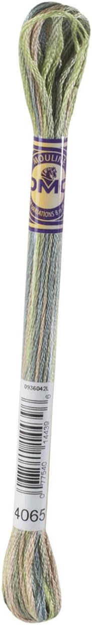 DMC Mouline Colour Variations Embroidery Thread 8m Skein - Morning Meadow (4065)
