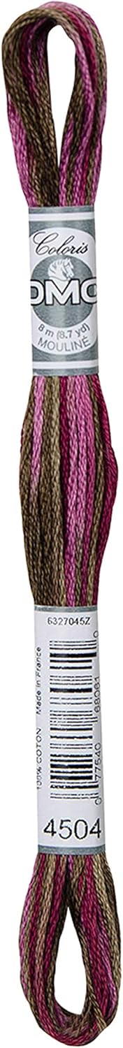 DMC Mouline Coloris Stranded Cotton Thread 8m Skein - Heather Bank (4504)