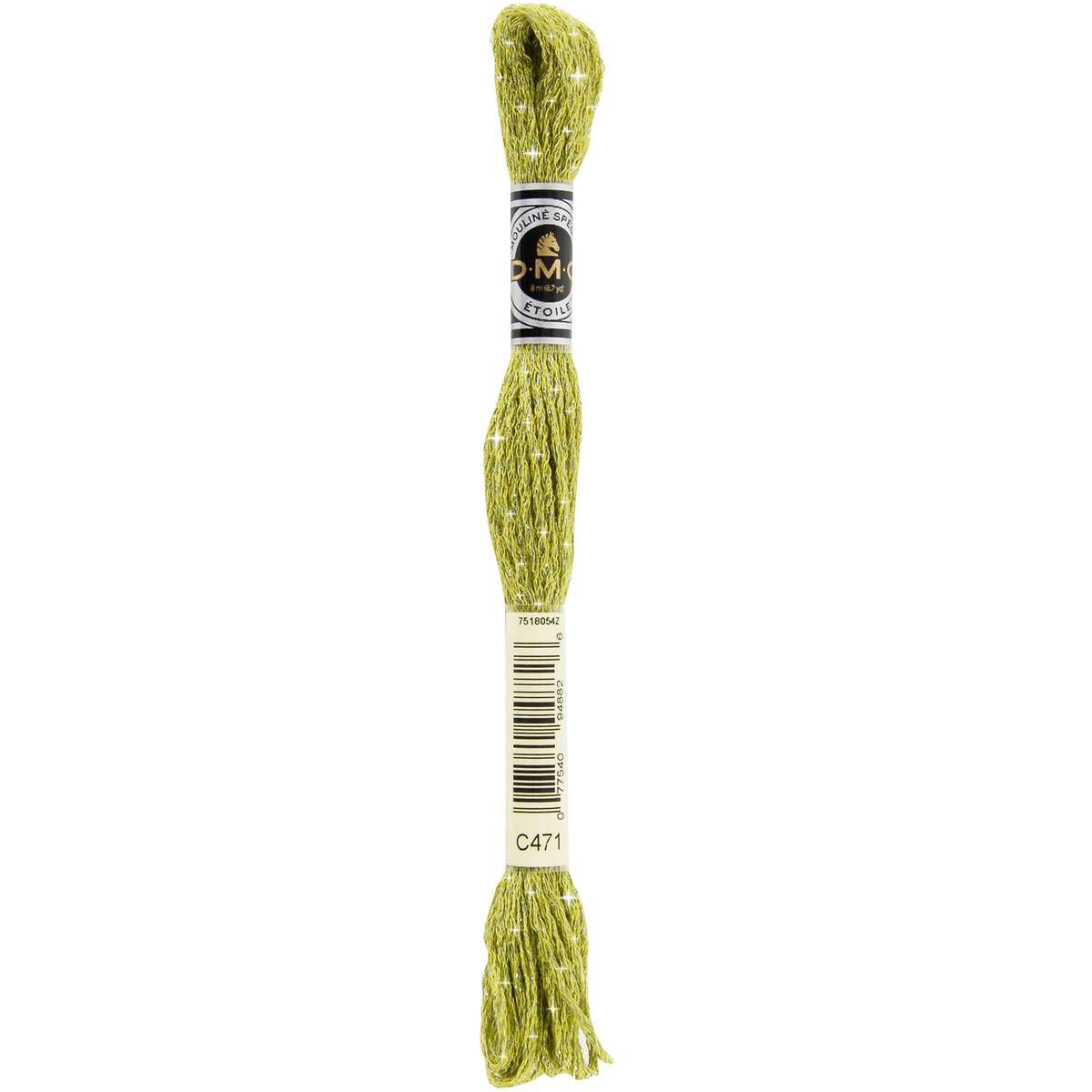 DMC Mouline Etoile Cotton Embroidery Thread 8m Skein - Sage Green (C471)