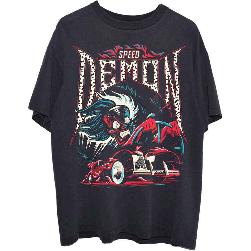 Disney Unisex T-Shirt 101 Dalmations Crella Speed Demon Black (XXL)