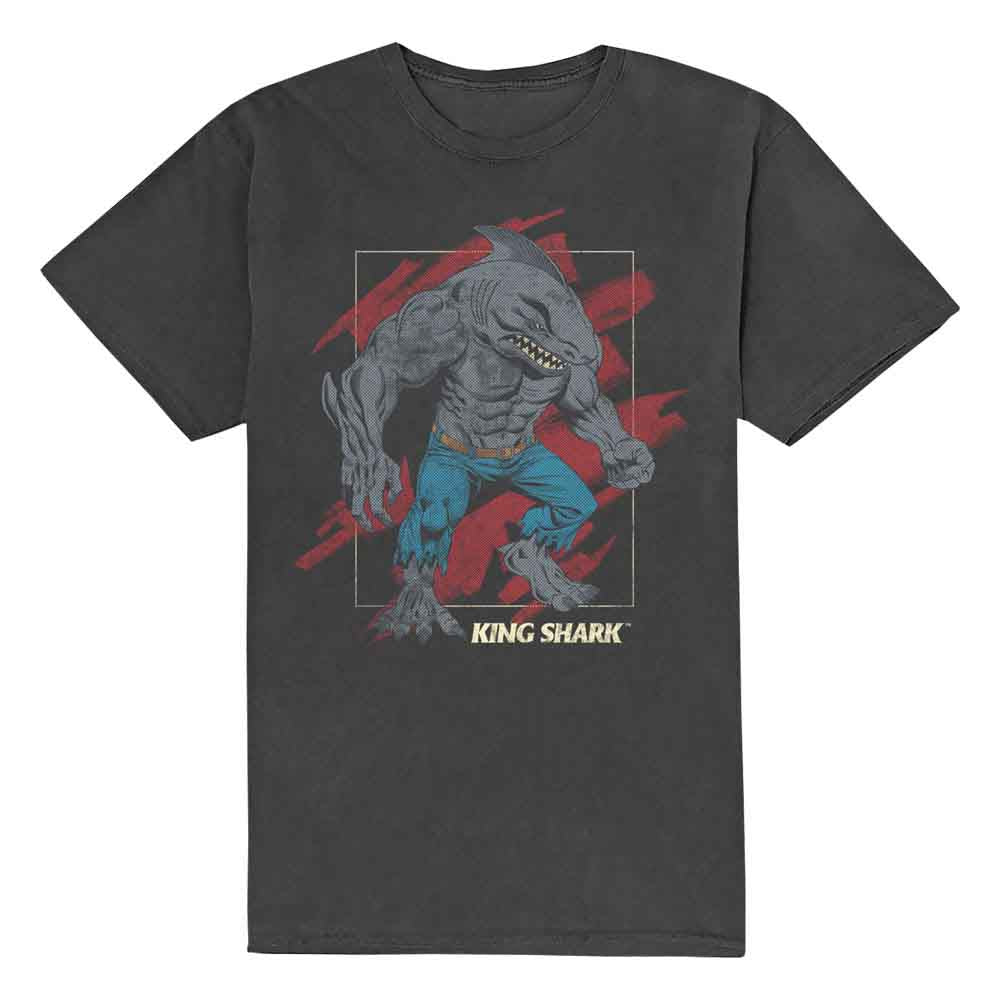 DC Comics Unisex T-Shirt King Shark Grey (XL)