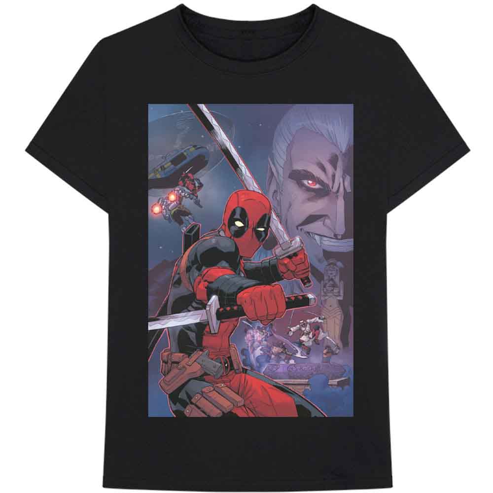 Marvel Comics Unisex T-Shirt Deadpool Composite Black (XXL)