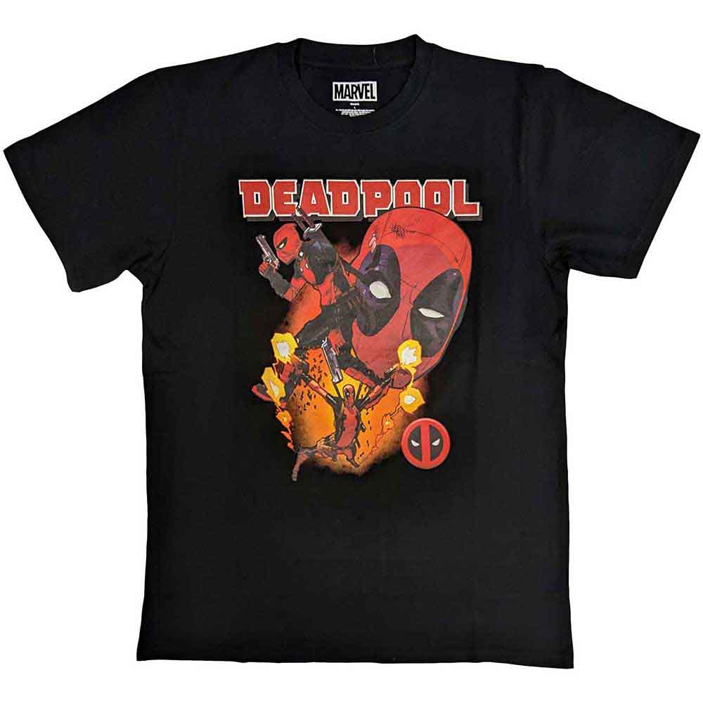 Marvel Comics Unisex T-Shirt Deadpool Collage 2 Black (XL)