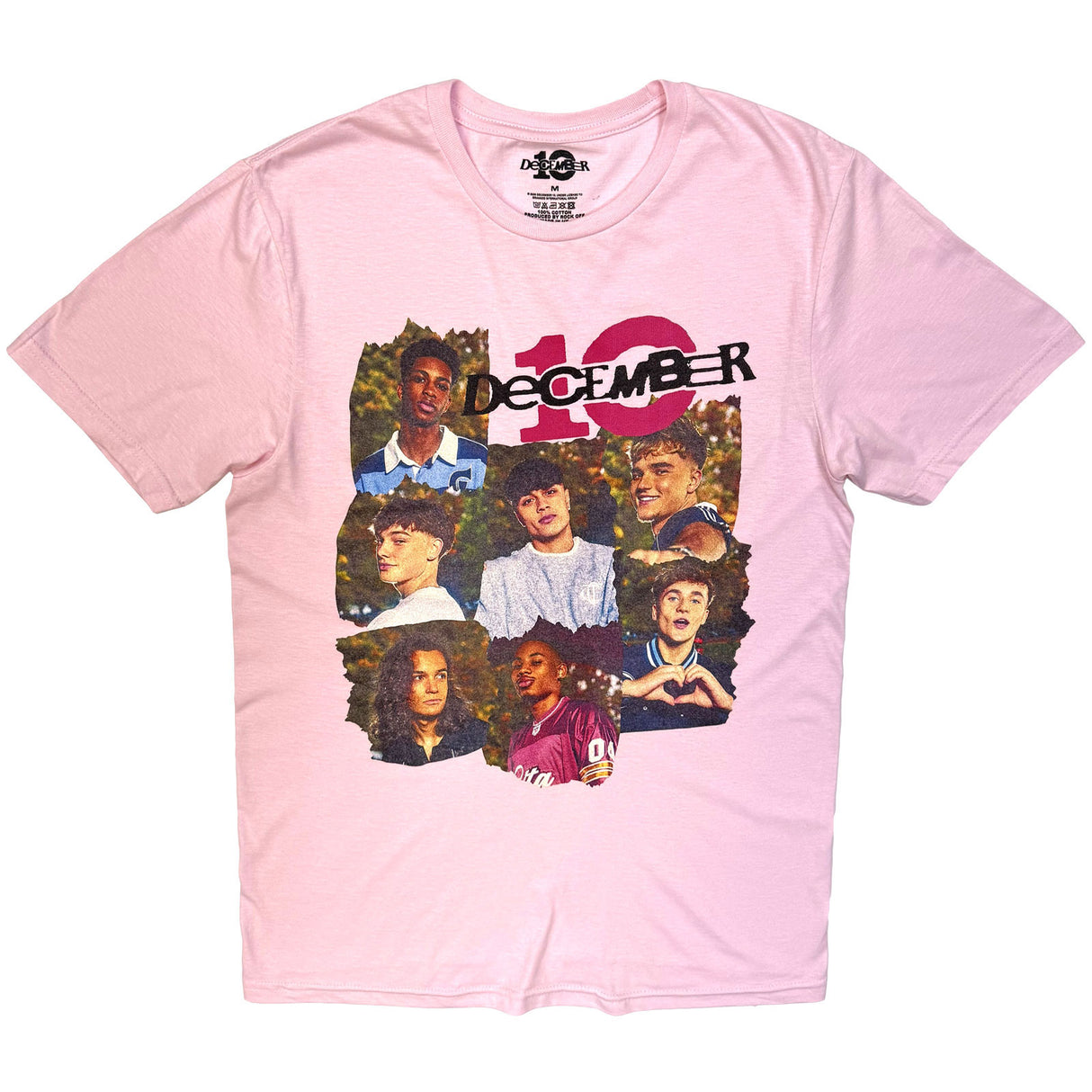 December 10 Ladies T-Shirt Ripped Frame Colour Light Pink (XL)