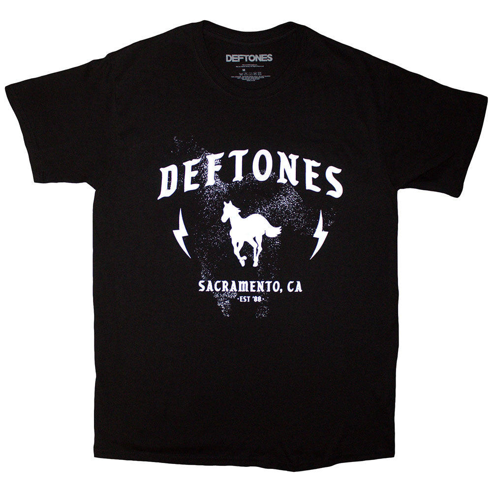 Deftones Unisex T-Shirt Electric Pony Black (S)