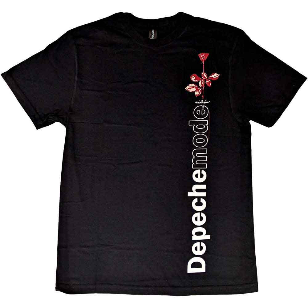 Depeche Mode Unisex T-Shirt Violator Side Rose Black (M)
