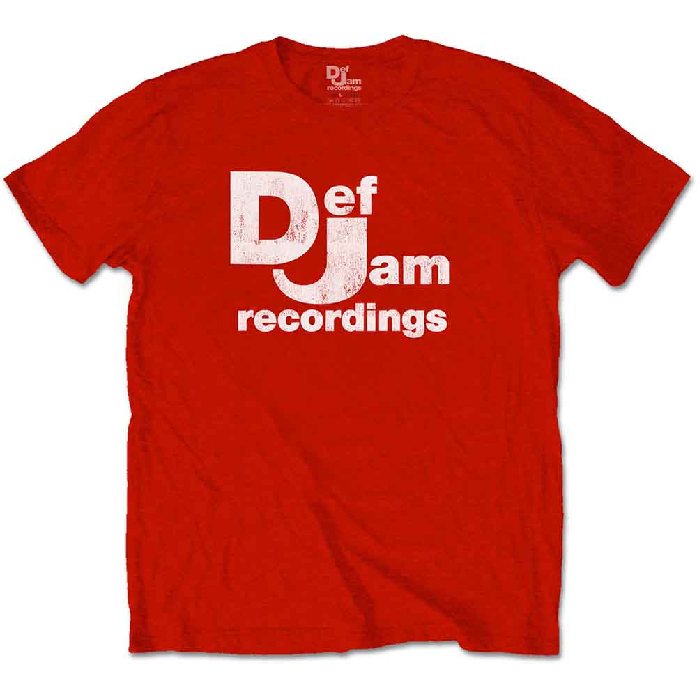 Def Jam Recordings Unisex T-Shirt Classic Logo Red (M)