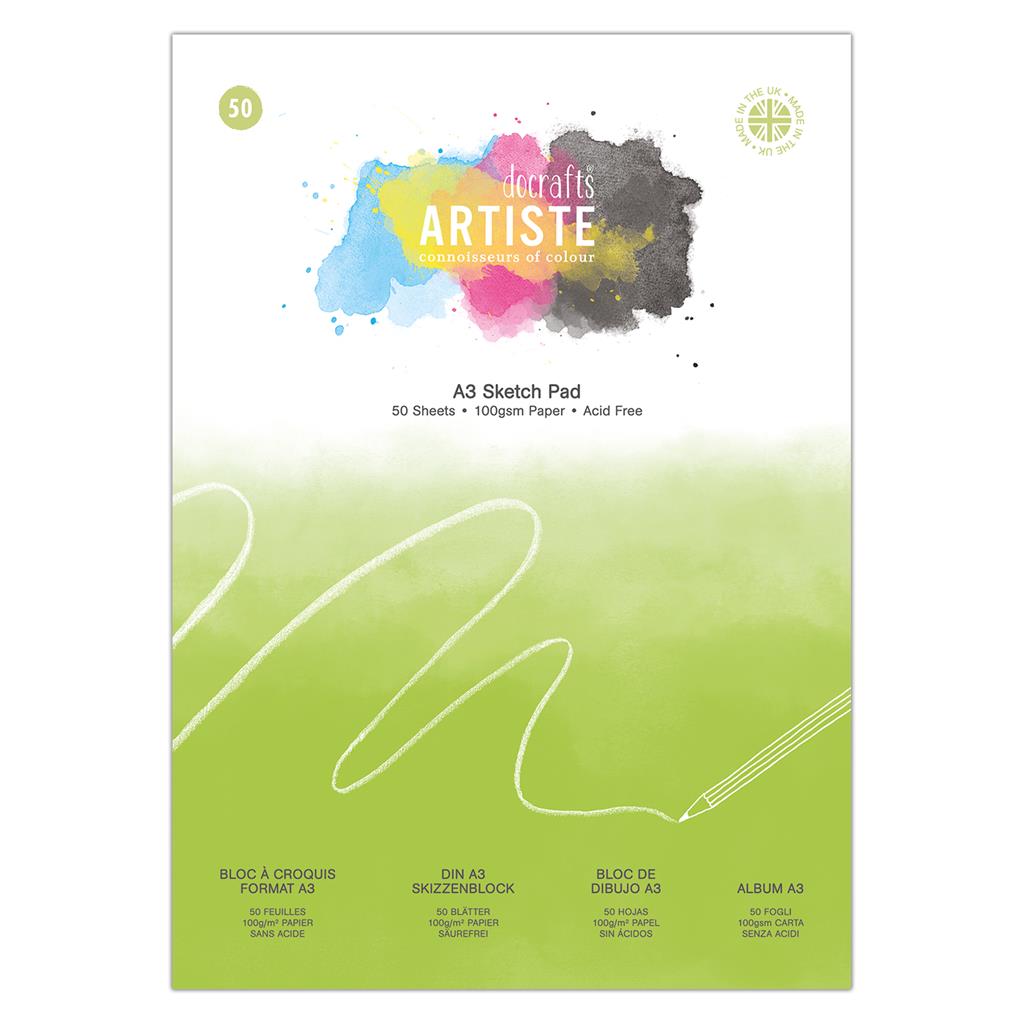 Artiste A3 Sketch Pad 100gsm 50shts