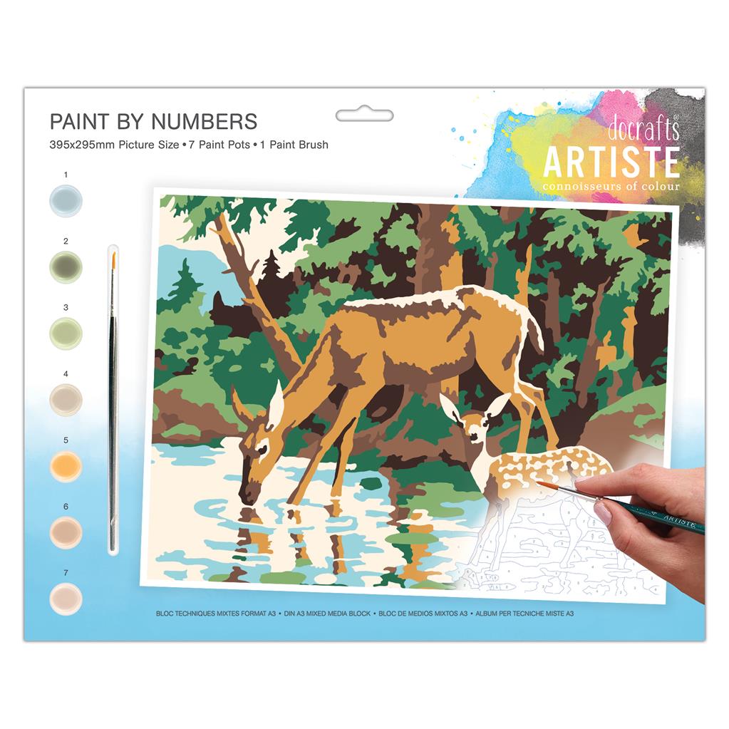 Artiste Paint by Numbers - Woodland Deer