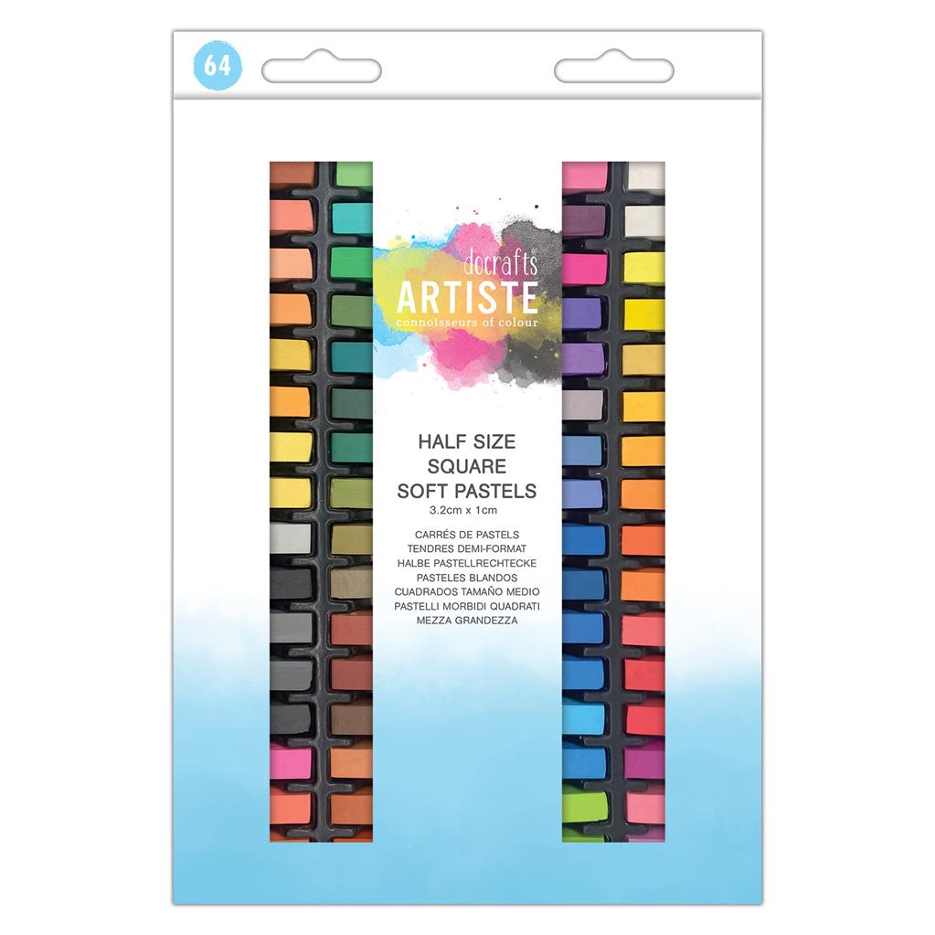Artiste Soft Pastels Half Size Square Sticks (64pk)