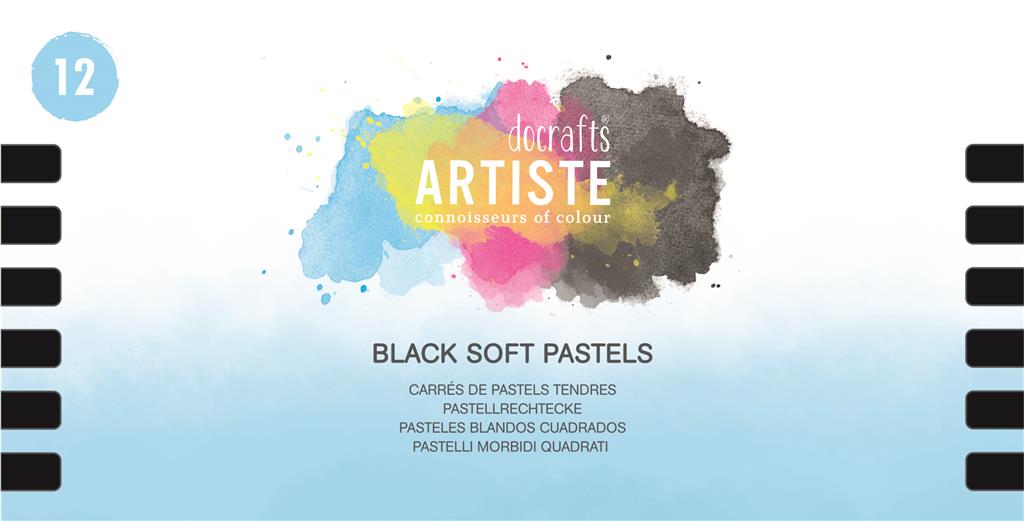 Artiste Soft Pastels - Black (12pk)