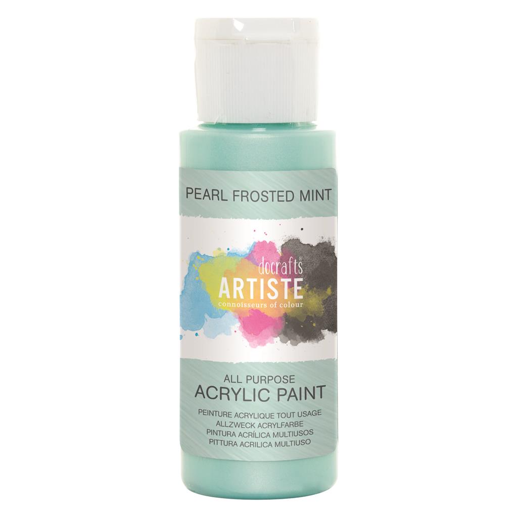 Artiste All Purpose Acrylic Paint - Pearl Frosted Mint (2oz)