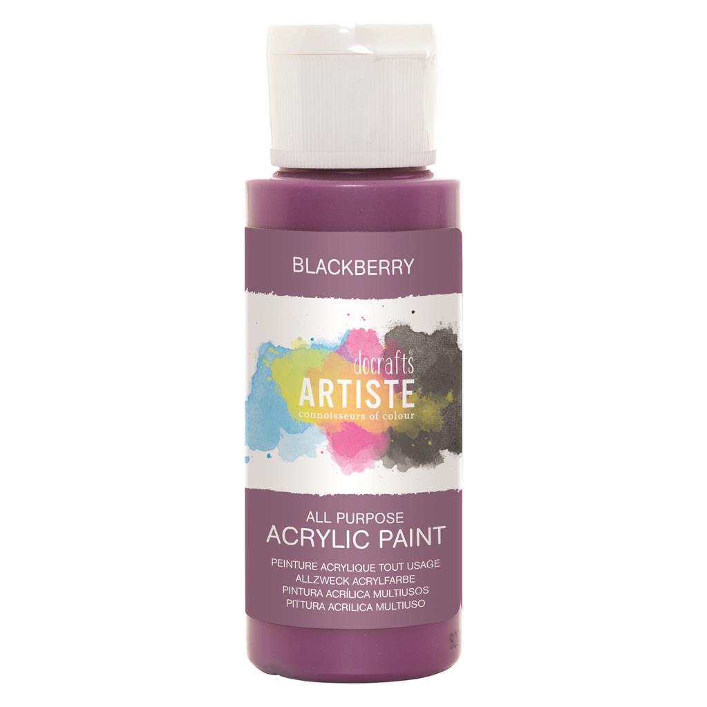 Artiste All Purpose Acrylic Paint - Blackberry (2oz)