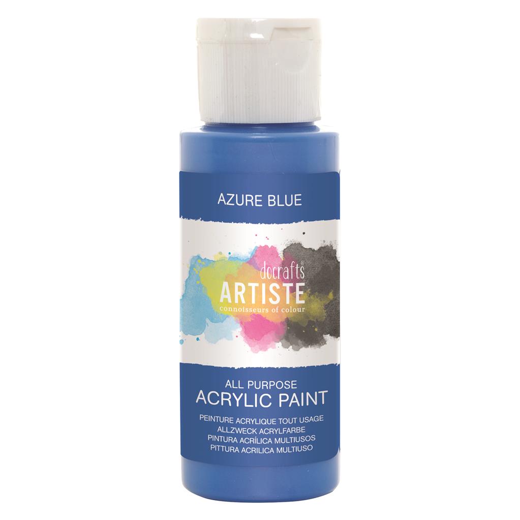 Artiste All Purpose Acrylic Paint - Azure Blue (2oz)
