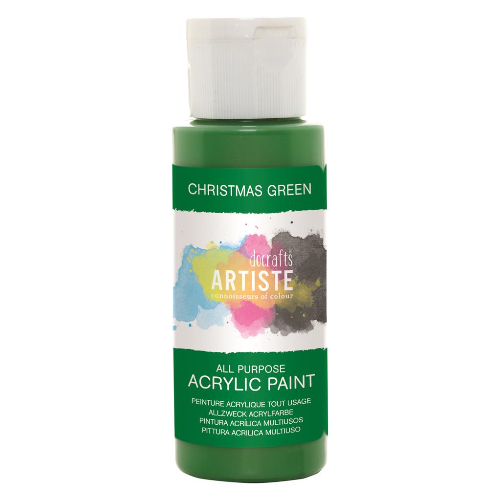 Artiste All Purpose Acrylic Paint - Christmas Green (2oz)