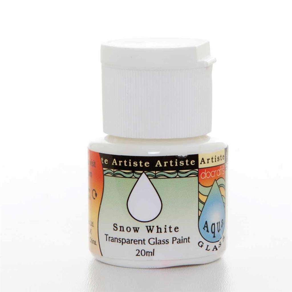 Artiste Aquaglass Glass Paint (20ml) - Snow White