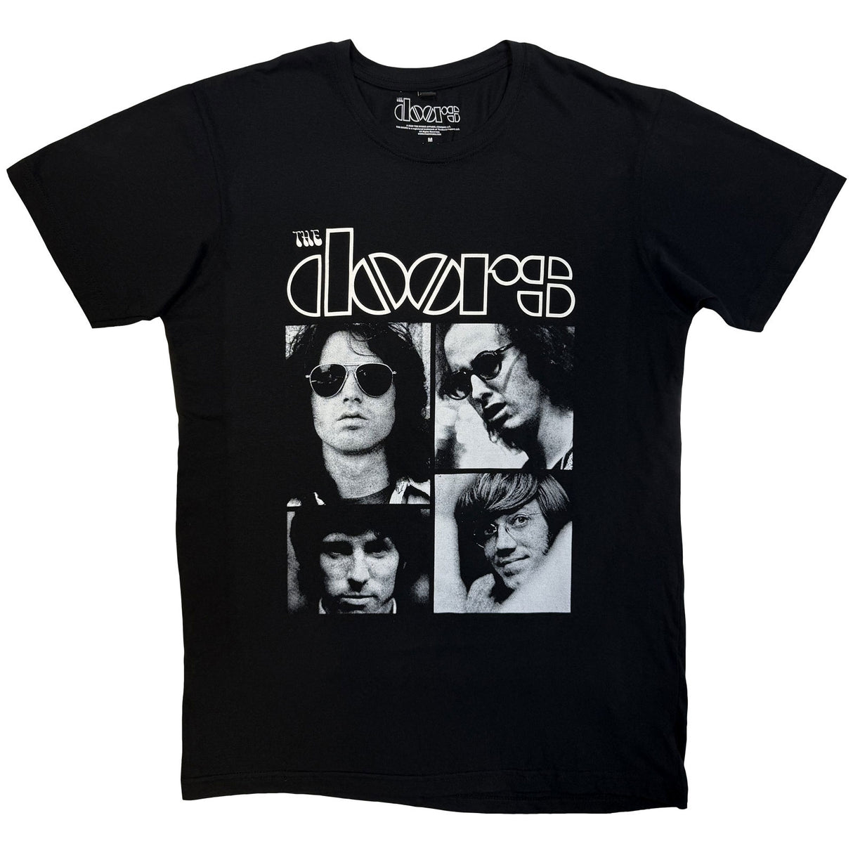 The Doors Unisex Carbon T-Shirt Squares Black (XXL)