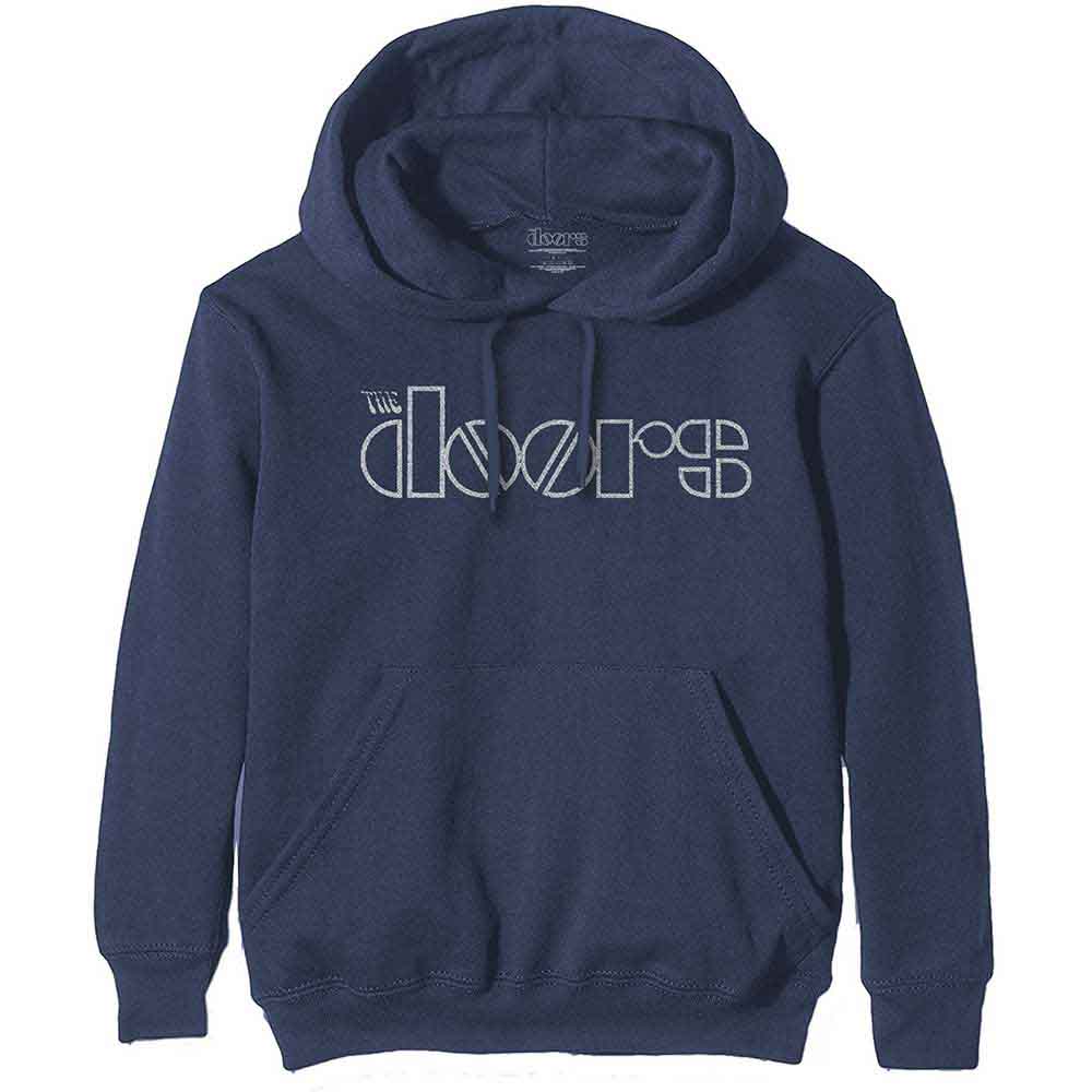 The Doors Unisex Pullover Hoodie Logo Blue (XXL)