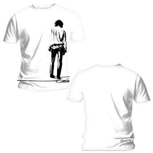The Doors Men's T-Shirt Solitary with Back Print White (XL)
