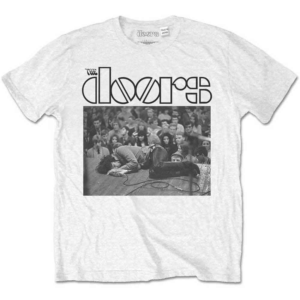 The Doors Men's T-Shirt Jim on Floor White (XXL)