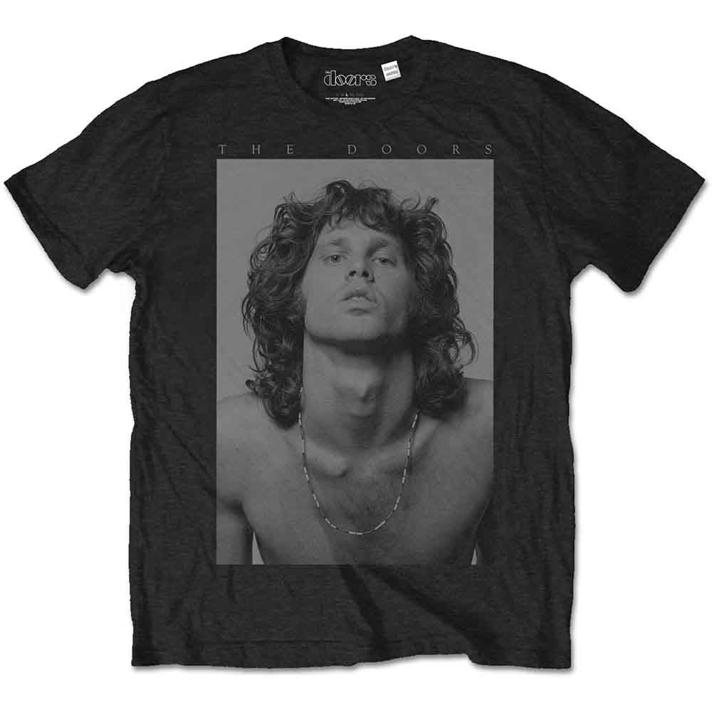 The Doors Unisex T-Shirt Jim Beads Boyfriend Black (M)