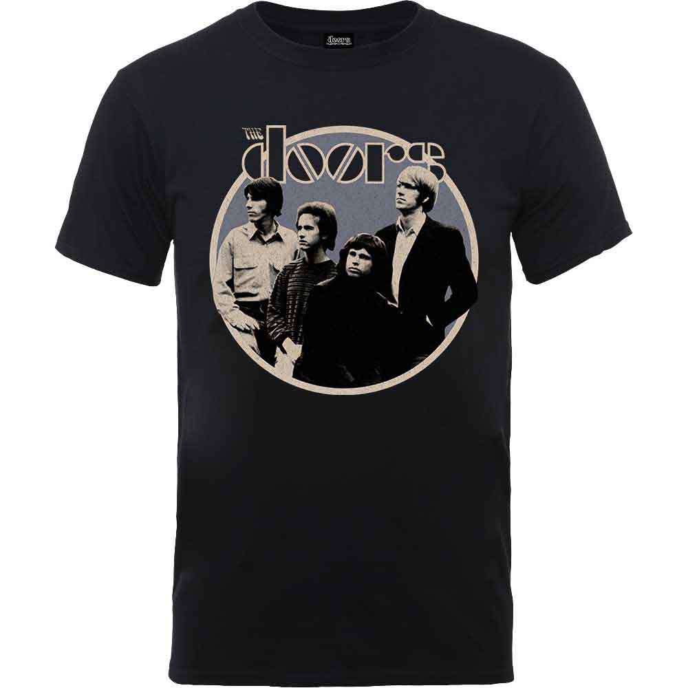 The Doors Men's T-Shirt Retro Circle Black (M)