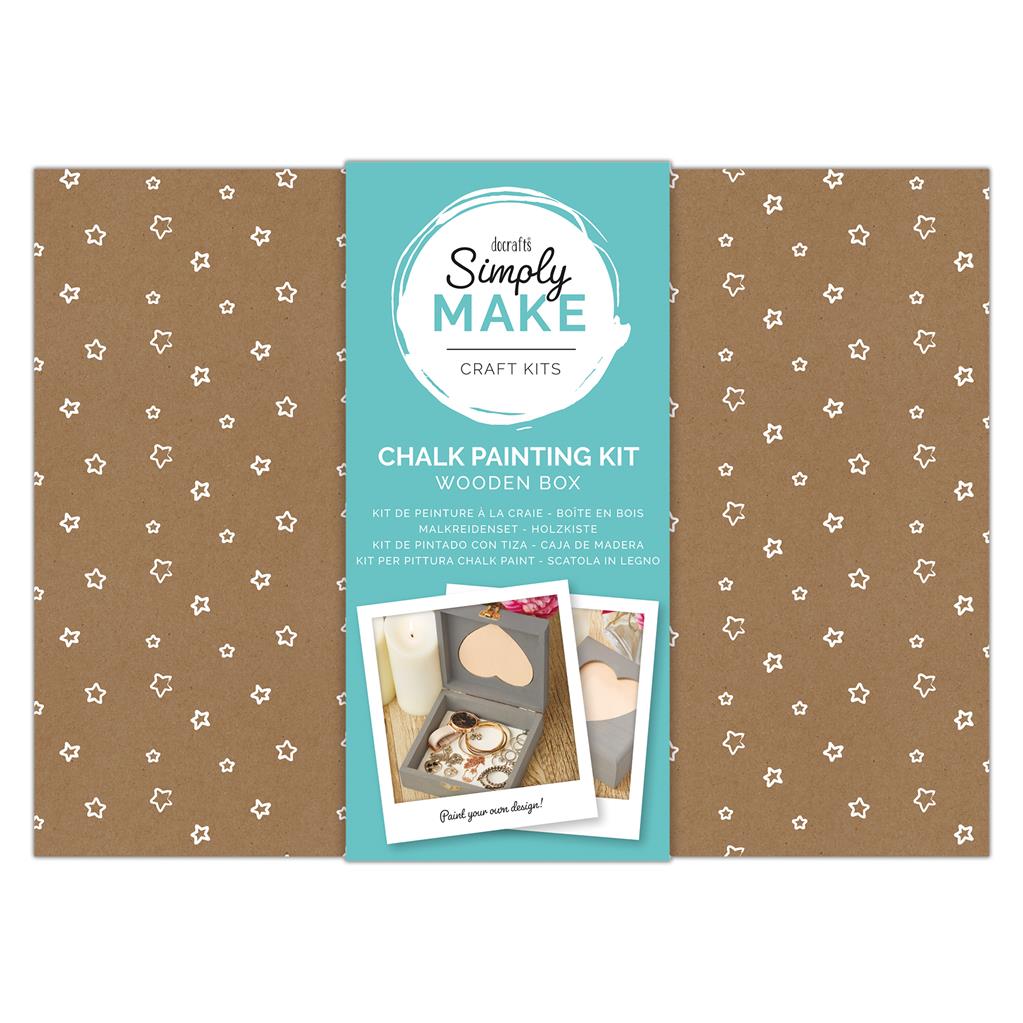 Simply Make Chalk Painting Kit - Wooden Box