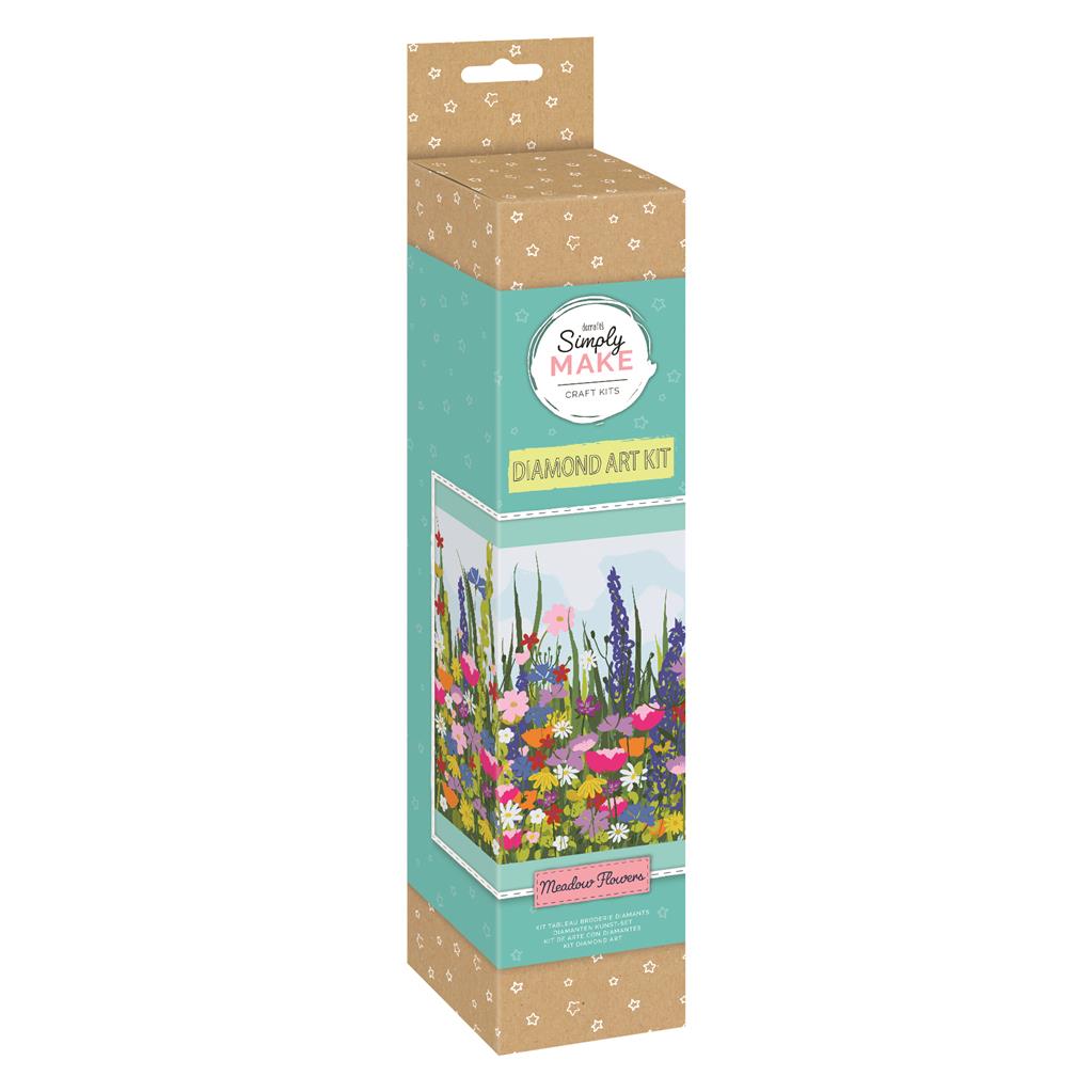 Simply Make Diamond Art Kit - Meadow Flowers