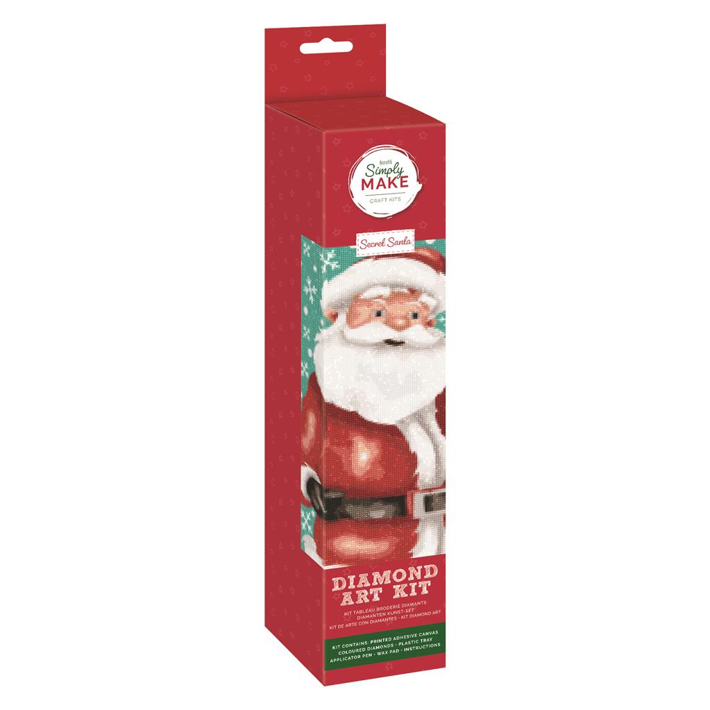 Simply Make Christmas Diamond Art Kit - Secret Santa