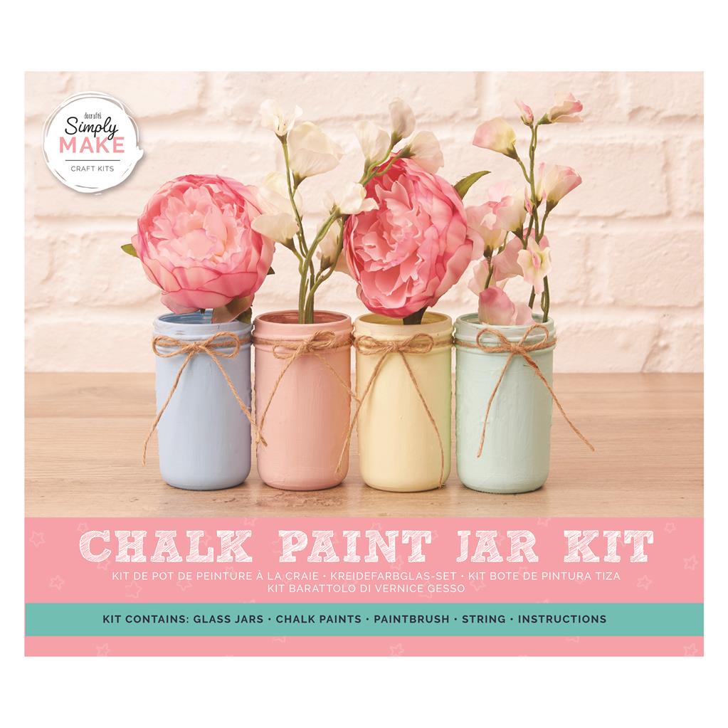 Simply Make Chalk PaintIng Kit - Jars (4pcs)