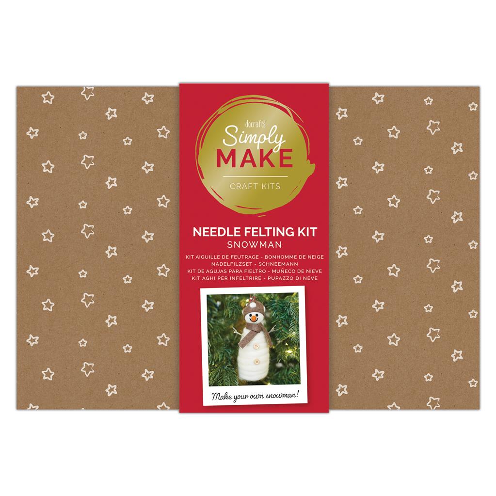 Simply Make Needle Felting Kit Snowman