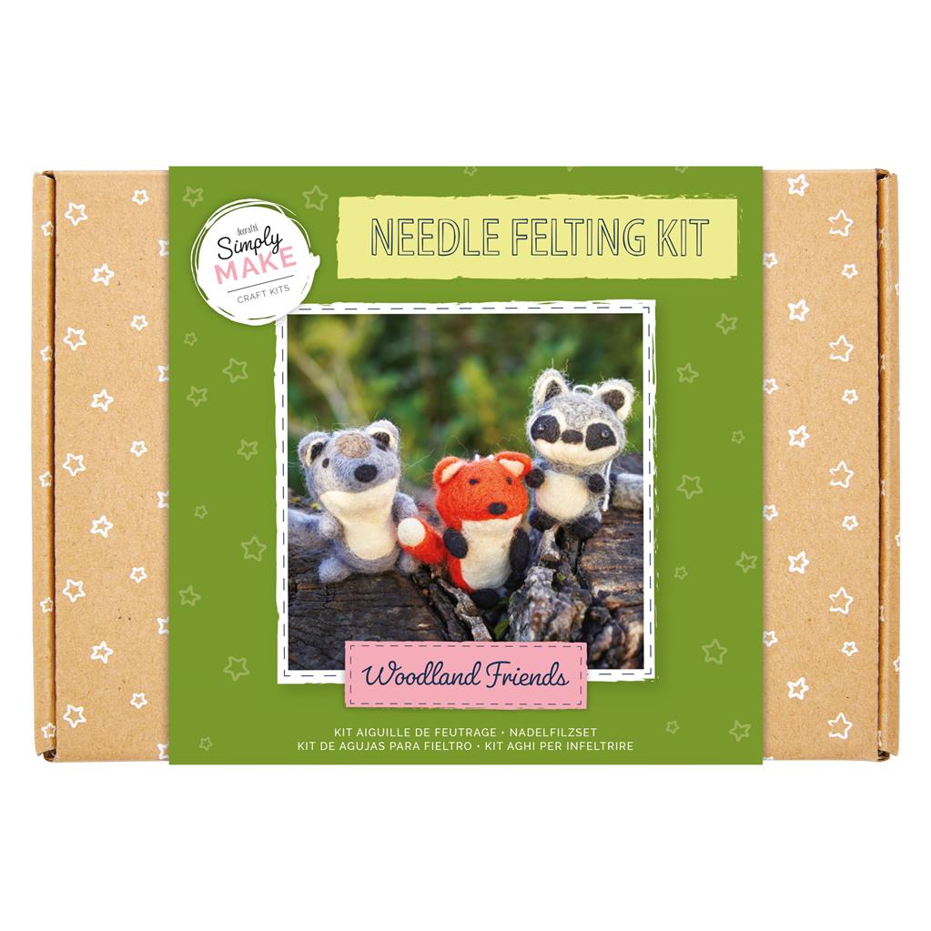 Simply Make Needle Felting Kit - Woodland Friends