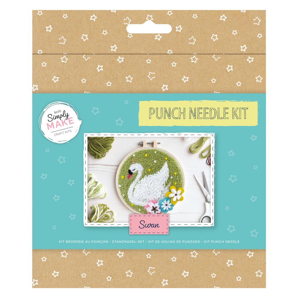 Simply Make Punch Needle Kit - Swan
