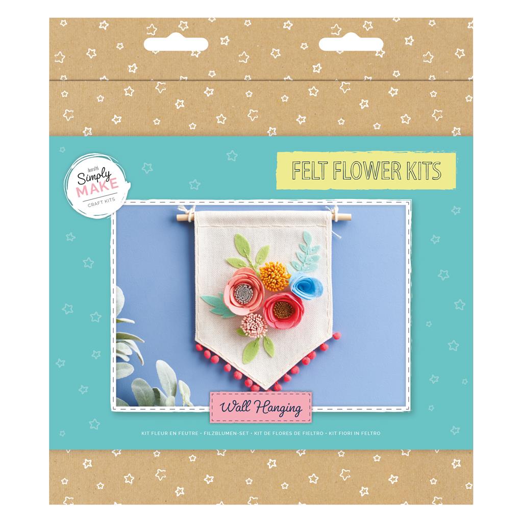 Simply Make Felt Flower Kits - Wall Hanging