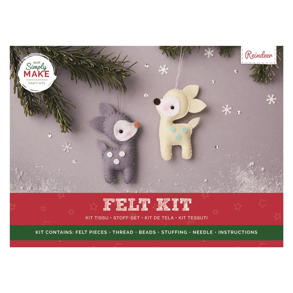 Simply Make Felt Kit - Reindeer (2pk)