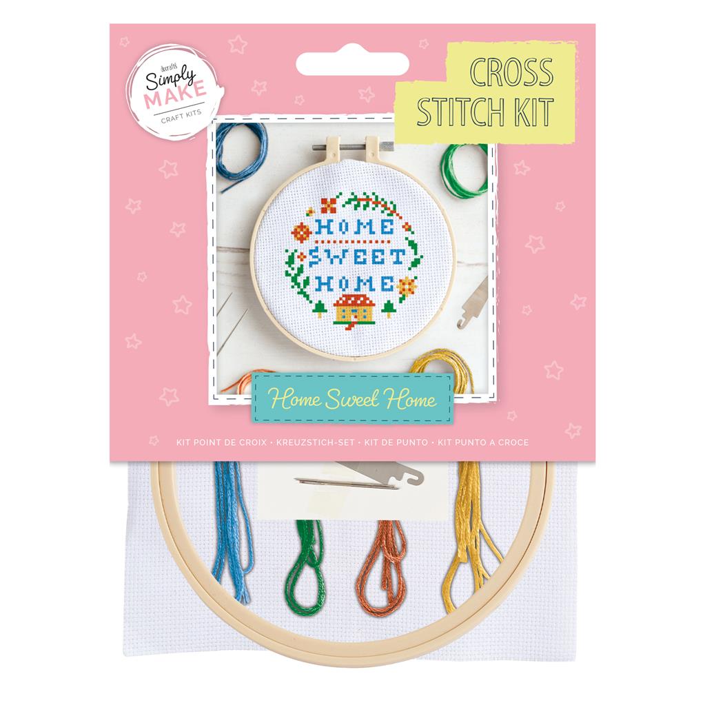 Simply Make 5" Cross Stitch Kit - Home Sweet Home