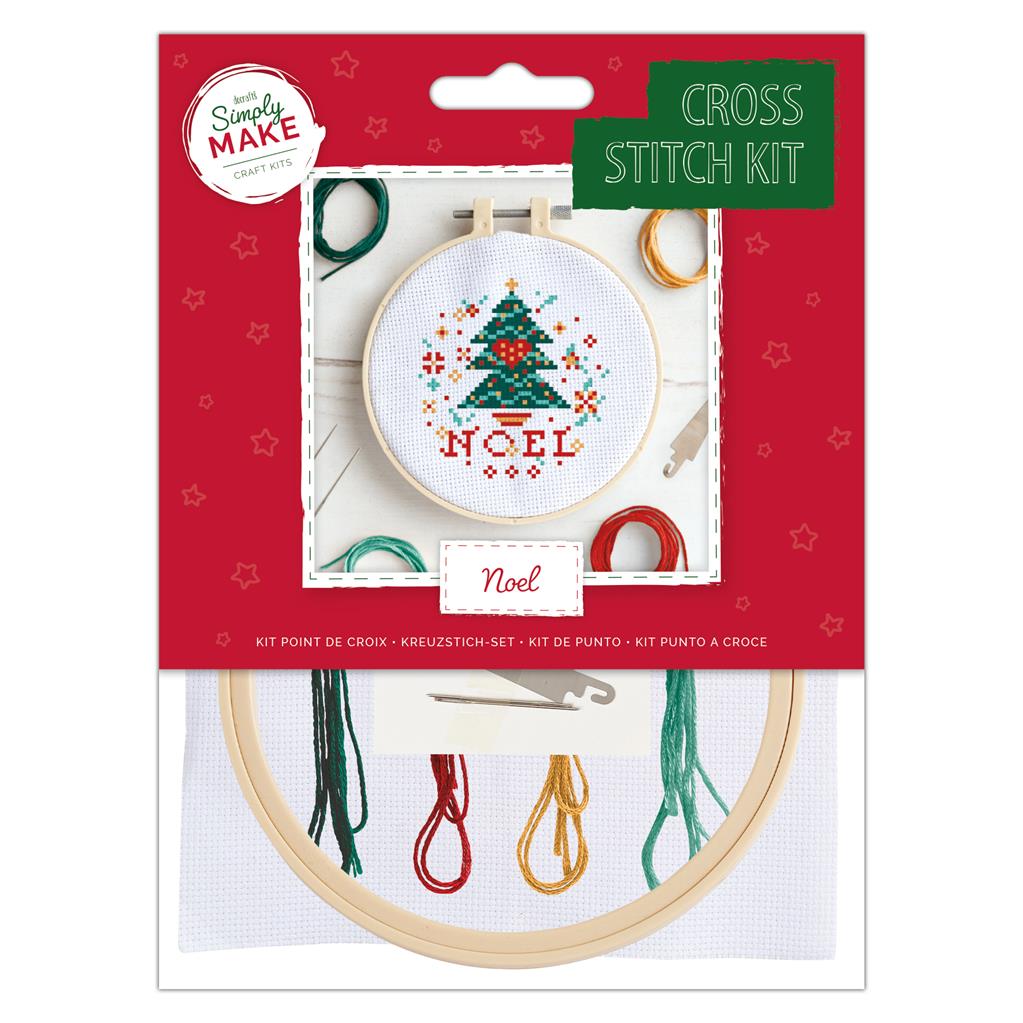Simply Make 5" Xmas Cross Stitch Kit - Noel