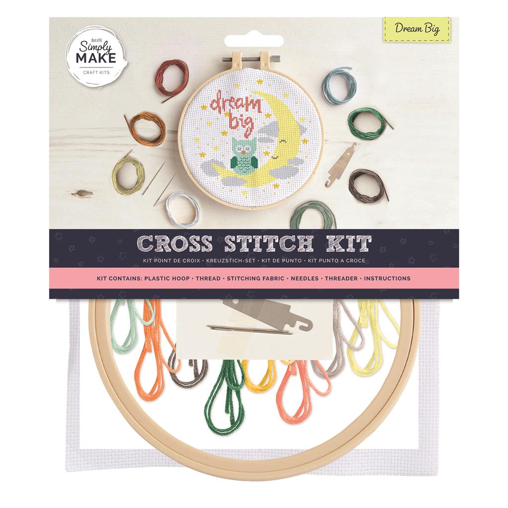 Simply Make 8" Cross Stitch Kit - Dream Big
