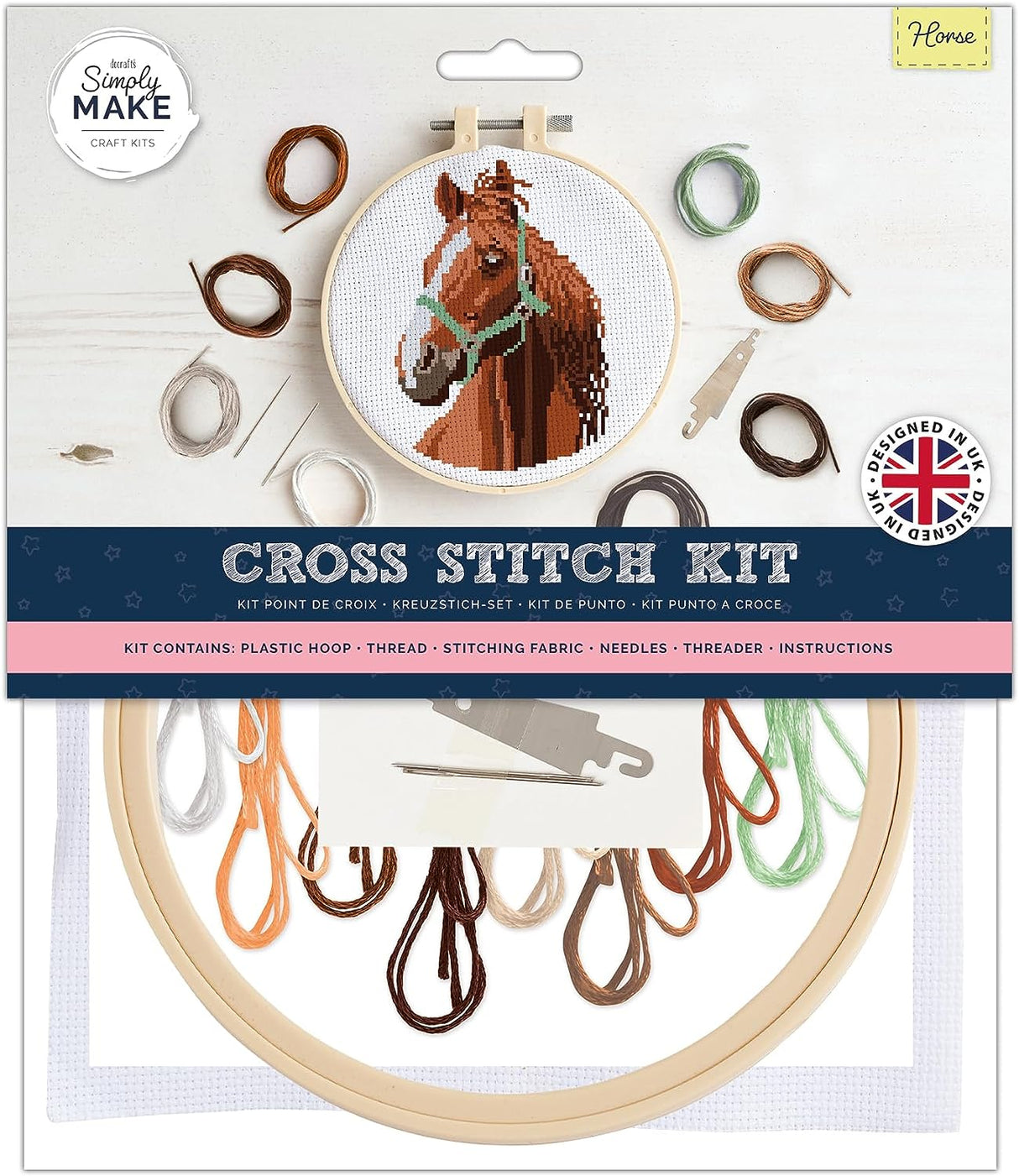 Simply Make 8" Cross Stitch Kit - Horse