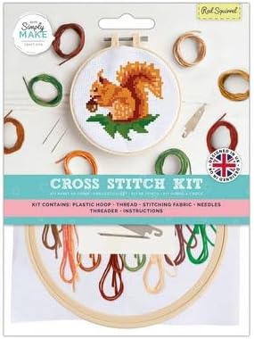 Simply Make 5" Cross Stitch Kit - Red Squirrel