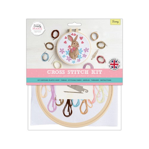 Simply Make 8" Cross Stitch Kit - Bunny