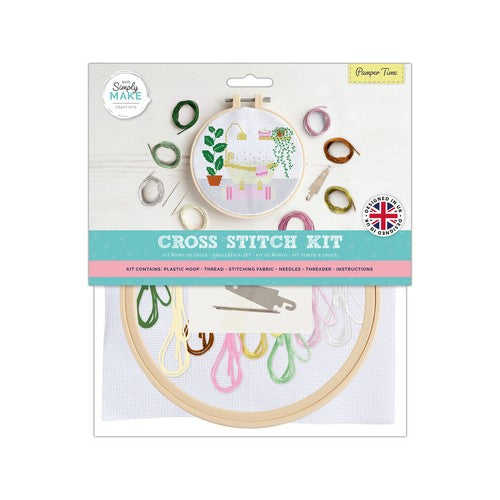 Simply Make 8" Cross Stitch Kit - Pamper Time